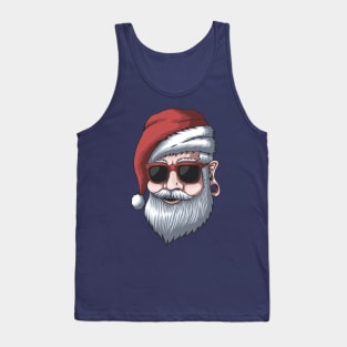 Man wearing a Santa hat Tank Top